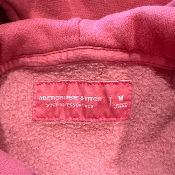 Never worn Men’s Abercrombie and Fitch oversized Cozy Pink Hoodie - Picture 2 of 3